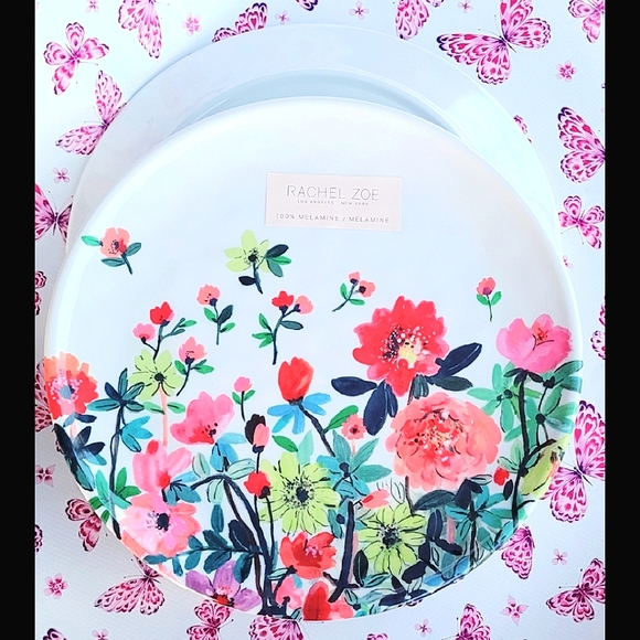 Rachel Zoe Dining Rachel Zoe 5 Floral Dinnerware Plates Melamine